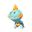 Recent gevangen Pokémon Chewtle
