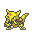 Recent gevangen Pokémon Kadabra