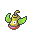 Recent gevangen Pokémon Weepinbell