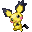 Recent gevangen Pokémon Pichu Spiky Eared